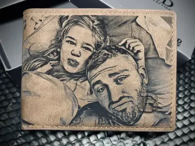 Gravírovaná Peňaženka Referenčný Obrázok 1