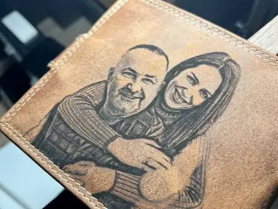 Gravírovaná Peňaženka Referenčný Obrázok 5