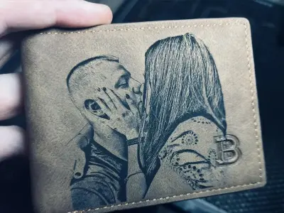 Gravírovaná Peňaženka Referenčný Obrázok 8