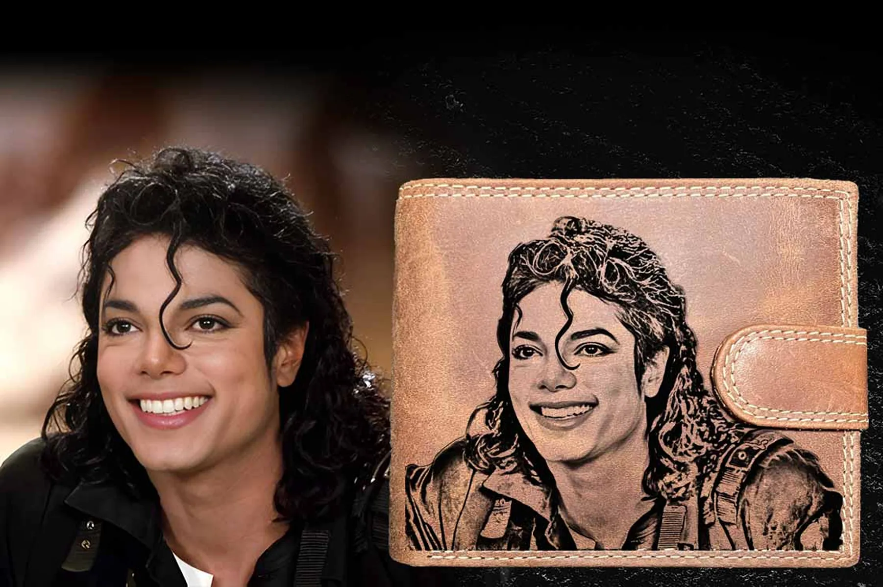 Jacko gravírozott pénztárca